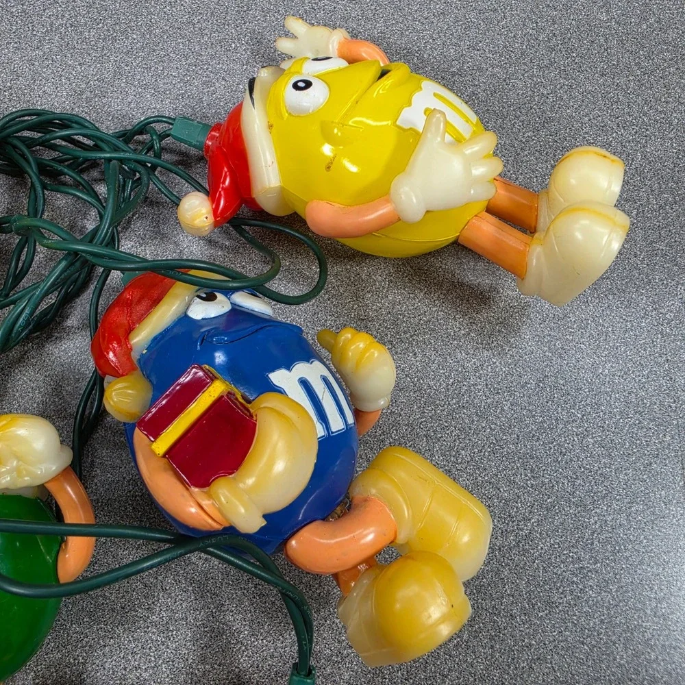M&M's Christmas String Lights Multicolor Excellent Vintage Mars Inc Read